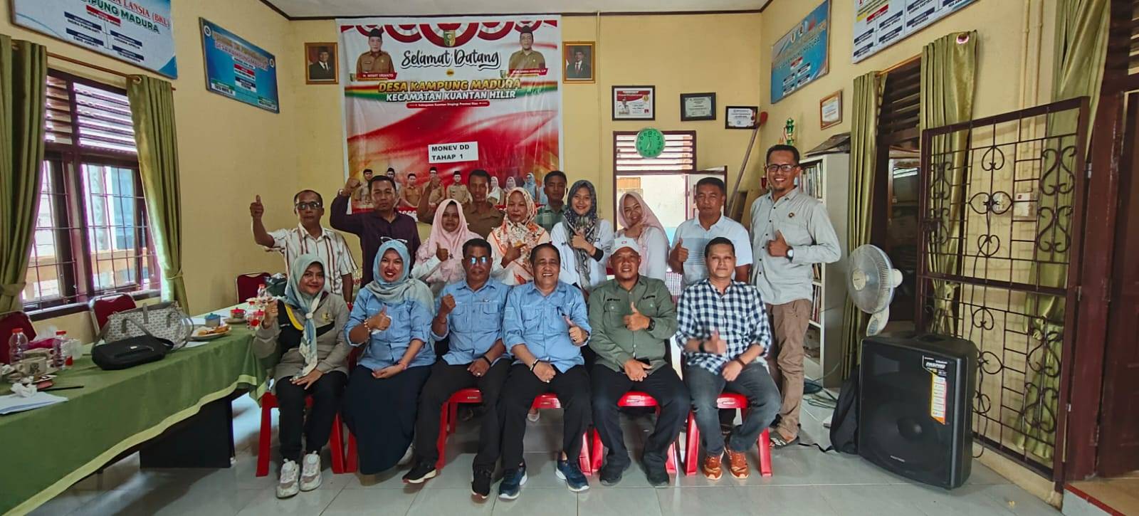 MONITORING DAN EVALUASI (MONEV) DANA DESA TAHAP 1 DI DESA KAMPUNG MADURA